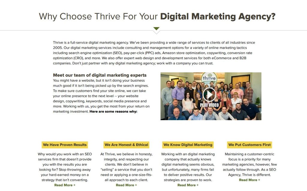 Thrive Internet Marketing Agency Review